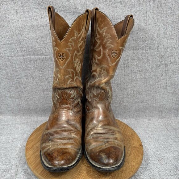 Ariat Heritage Cowboy Boots Men's 11 D Western Leather - Picture 8 of 11